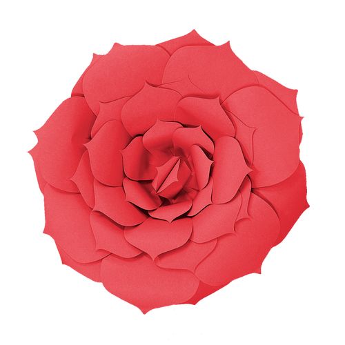 Flor de Papel 25cm - Vermelha