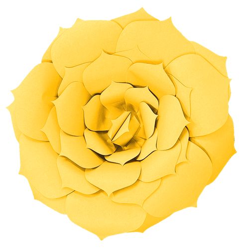 Flor de Papel 35cm - Amarela