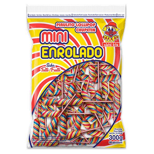 Pirulito Mini Enrolado 300g