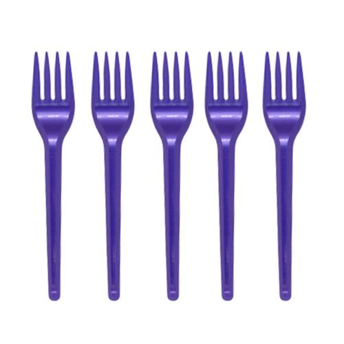 Garfo Sobremesa Roxo Perolado - 50 unidades