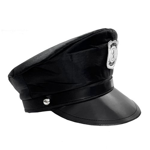 Quepe Policial Preto Adulto