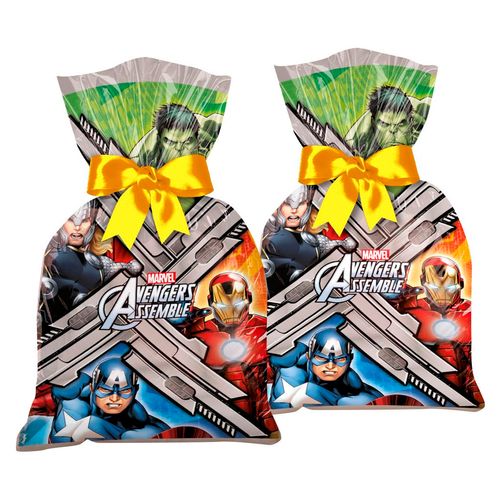 *Sacola Plástica Avengers Animated - 08 unidades
