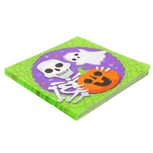 Guardanapo Halloween Trio Arrepiante - 20 unidades