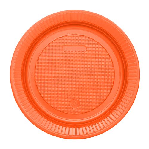 Prato 15cm Laranja - 10 unidades