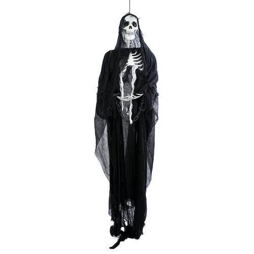 Boneco Caveira Acorrentada com Luz - 170cm