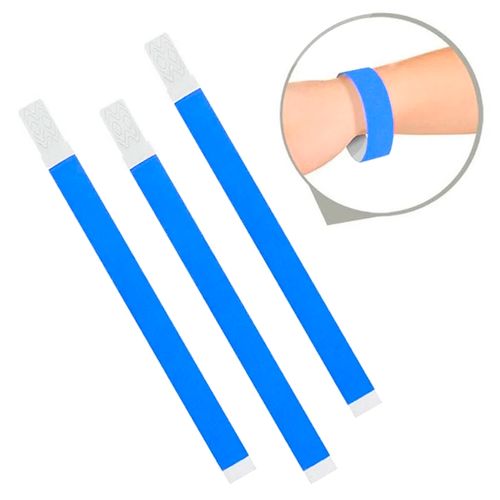 Pulseira de Identificação Azul Escuro - 50 unidades