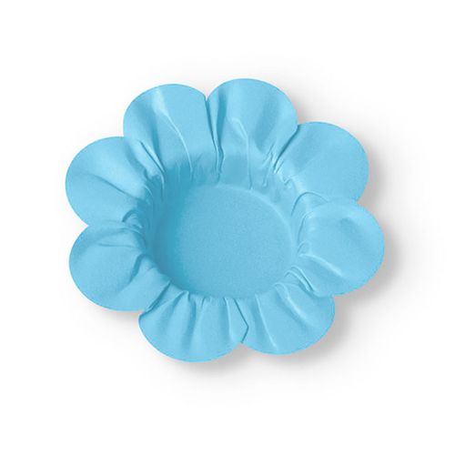Forminha para Doce Pétala G Azul Bebê - 50 unidades