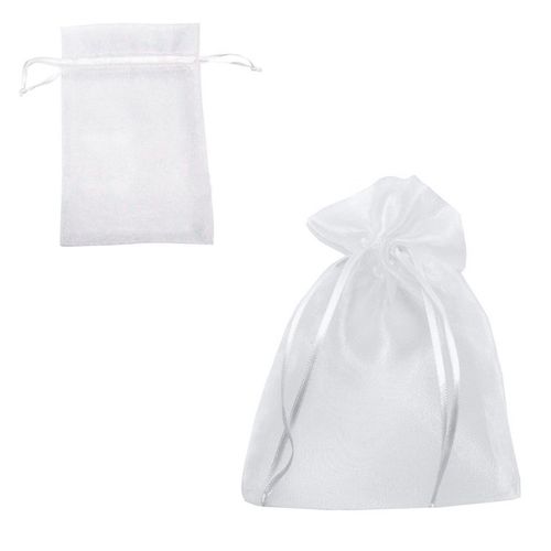 Saco de Organza 13x18 Branco - 10 unidades