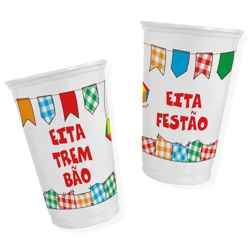 Copo Junino 300ml Festança - 20 unidades