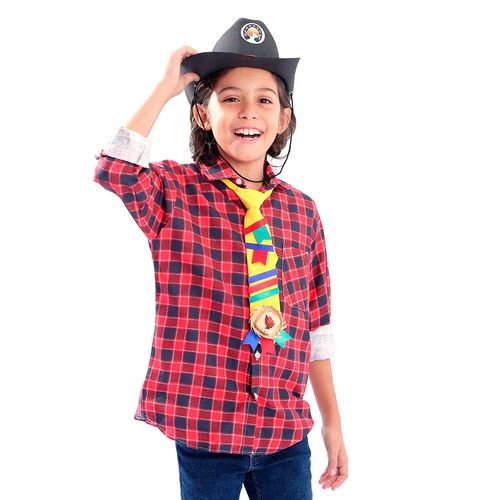 Camisa Junina Flanelada Masculina Infantil
