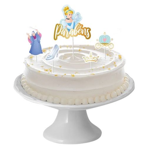 *Decoração de Bolo Cinderela Clássica
