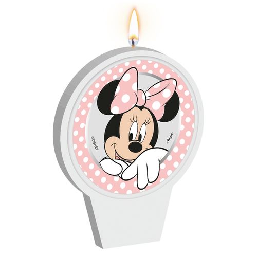*Vela Plana Minnie Mouse Rosa