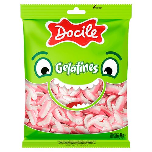 Bala Gelatines Dentes de Vampiro 1Kg