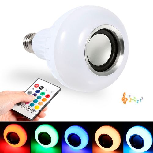 Lâmpada LED Colorida Musical com Bluetooth
