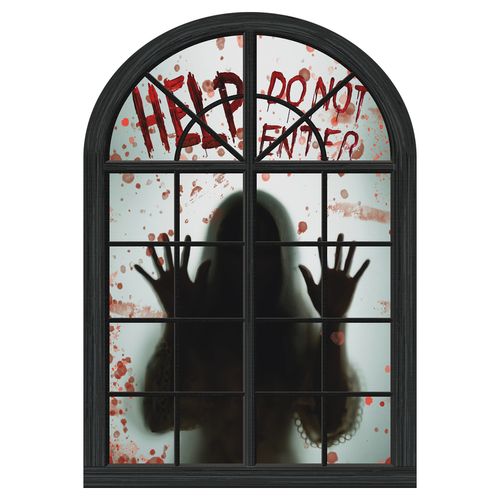 Painel Janela do Terror Assombrada