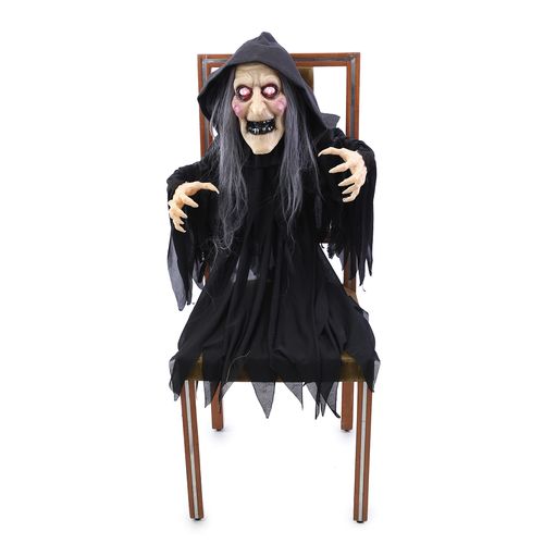Boneco Bruxa Nazira Som Luz e Movimento - 120cm