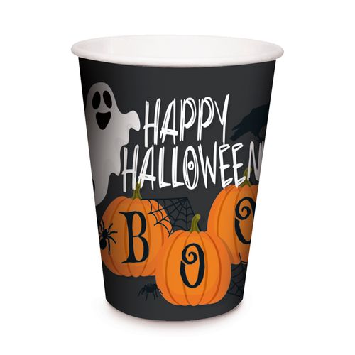 Copo de Papel Halloween Travessuras - 08 unidades