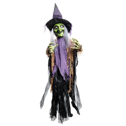 Boneco Bruxa Noemi com Som Luz e Movimento - 120cm