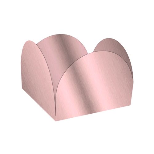 Forma 4 Pétalas Metalizada Rosé Gold - 50 unidades