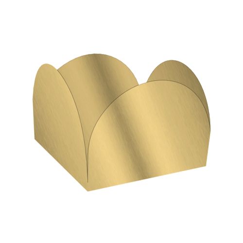 Forma 4 Pétalas Metalizada Ouro - 50 unidades