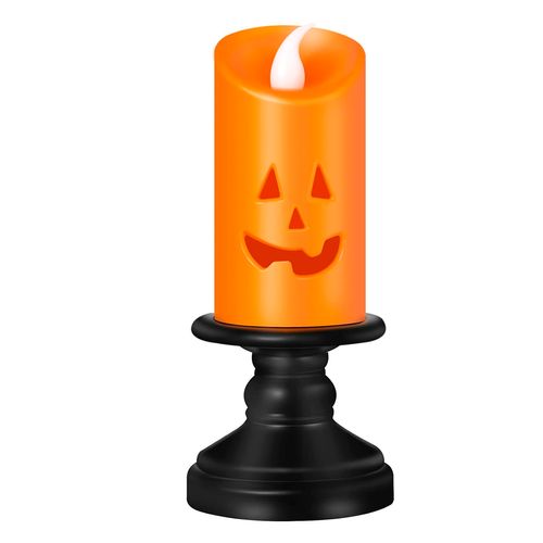 Vela Happy Halloween Abóbora LED