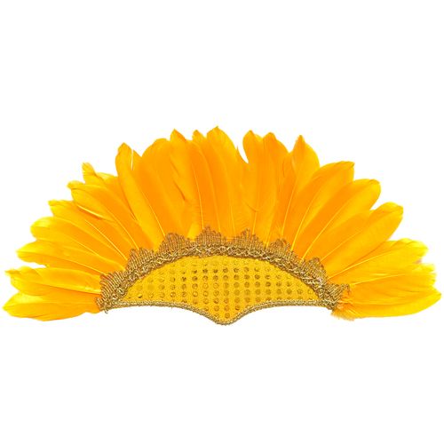 Cocar de Penas Amarelo
