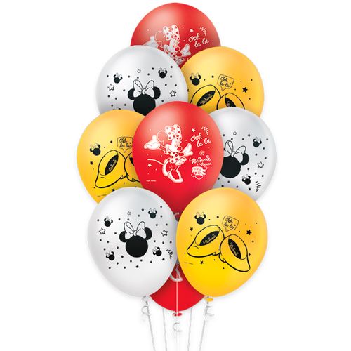 *Balão 9 Minnie Mouse - 25 unidades