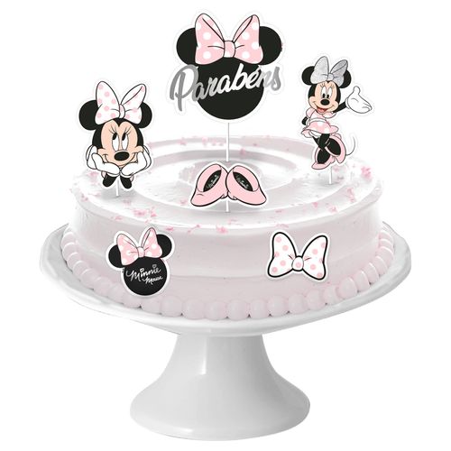 *Decoração de Bolo Minnie Rosa