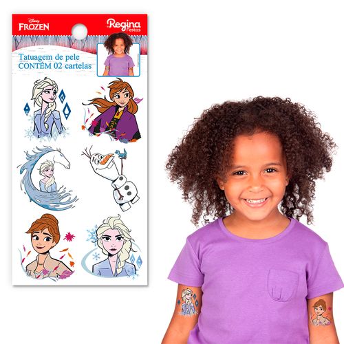 *Tatuagem de Pele Disney Frozen - 02 unidades