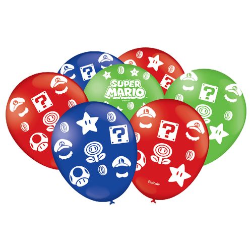 *Balão 9 Super Mario - 25 unidades