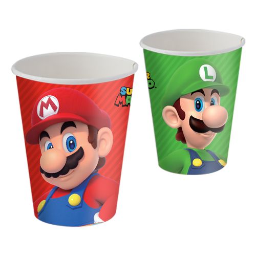 *Copo Papel Super Mario  - 08 unidades