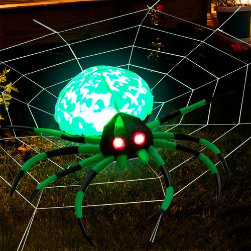Inflável Halloween Aranha Gigante com Luz
