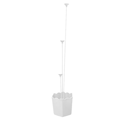 Cachepot Branco para Balão 3 Hastes