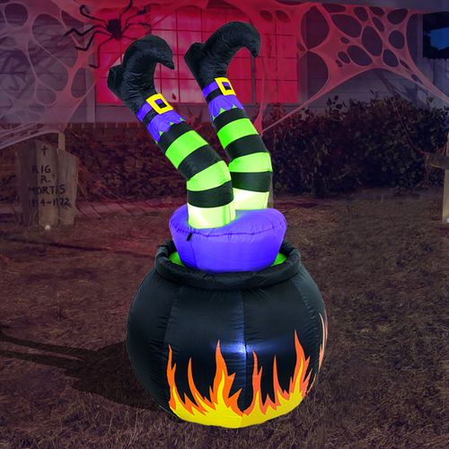 Inflável Halloween Bruxa no Caldeirão