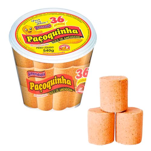 Paçoca Rolha 540g - Amendupã