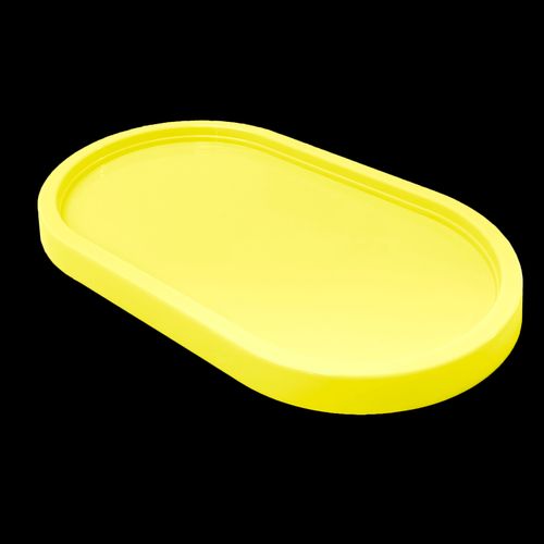 Bandeja Decorativa Oval Amarelo Neon