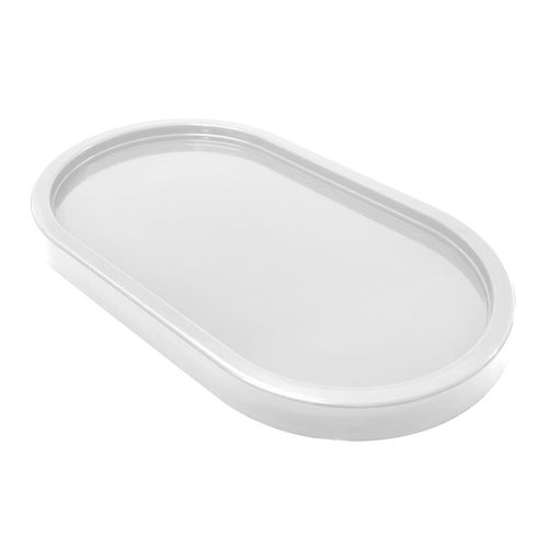 Bandeja Decorativa Oval Branca
