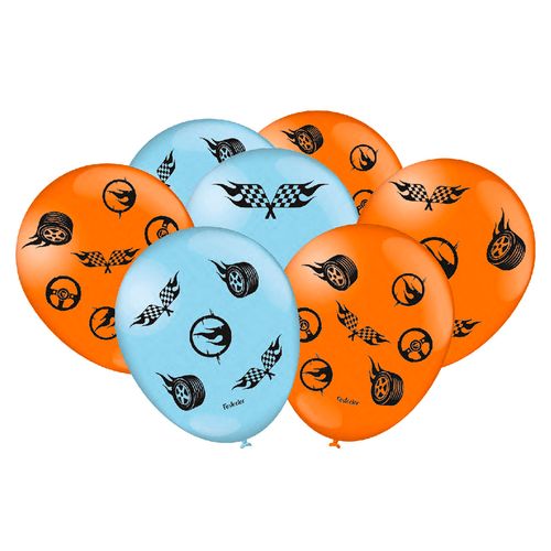 *Balão 9 Hot Wheels - 25 unidades