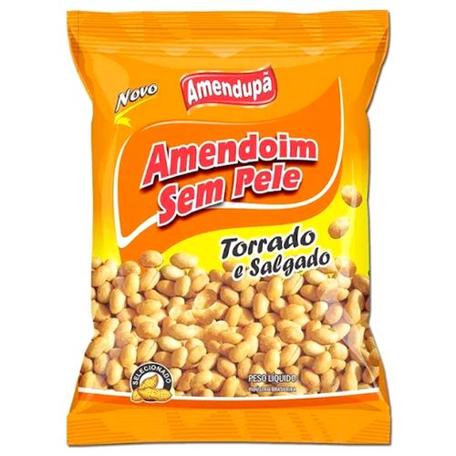 Amendoim Sem Pele Torrado Salgado Amendupã 1,010kg