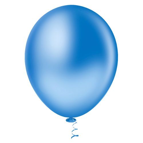 Balão 9 Liso Azul - 50 unidades