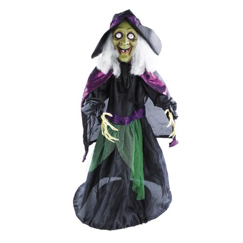 Boneco Bruxa Adelina Som Luz e Movimento - 65cm