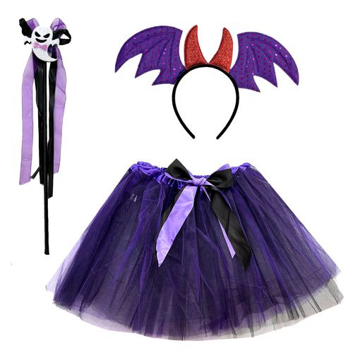Kit Morceguinha - Saia Tiara e Varinha