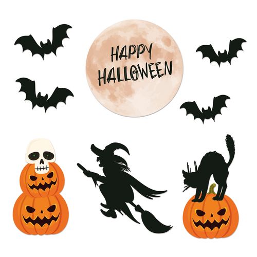 Cartaz Decorativo Especial Halloween Travessuras - 08 unidades