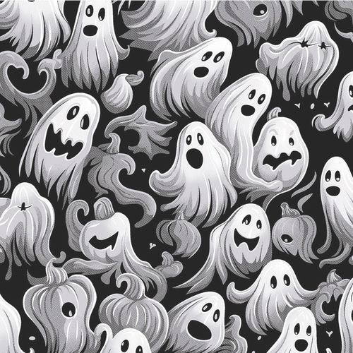 TNT Halloween Preto Fantasmas - Metro
