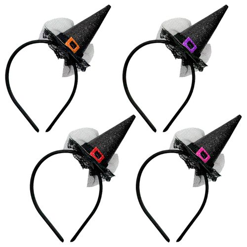 Tiara Chapéu Bruxa Renda