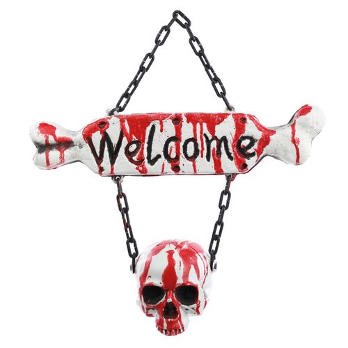 Enfeite de Porta Welcome Sangrenta