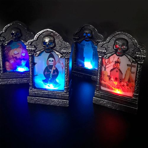 Lápide Decorativa com Luz