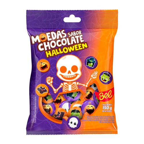 Moedas Sabor Chocolate Halloween 150g - Bel
