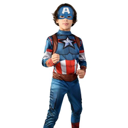 Fantasia Capitão América Longa Clássica Infantil