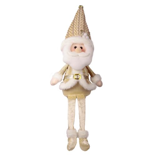 Papai Noel Sentado Dourado - 60cm